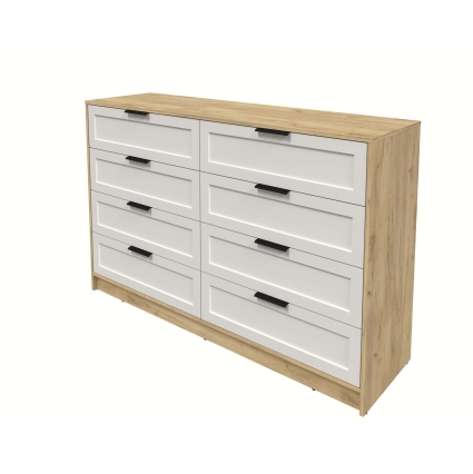 Kомод Тренд КТ-К157 (Дуб золотой ЛДСП/ Кашемир ЛМДФ) Ш1565 В1020 Г451